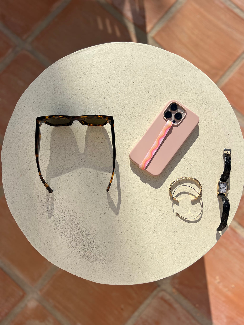 Velnoon phone strap Pastel Wave, stijlvol telefoonbandje met zacht pastel design