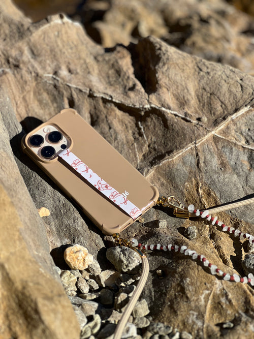 Velnoon phone strap met Boots & Bows design als stijlvol fashion accessoire